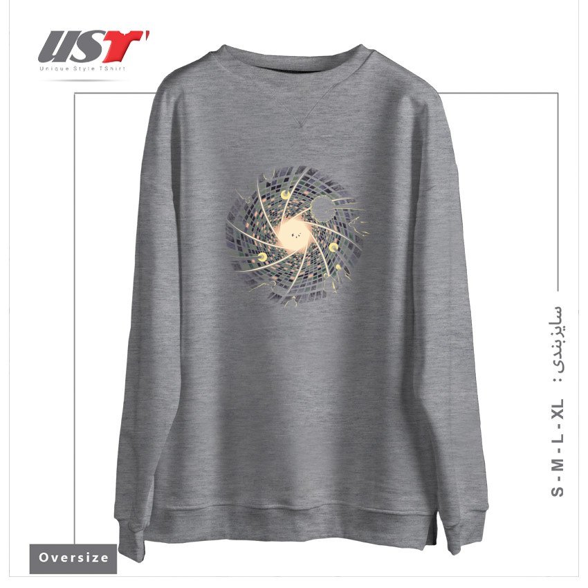 سوییشرت اورسایز طرح SKY APERTURE