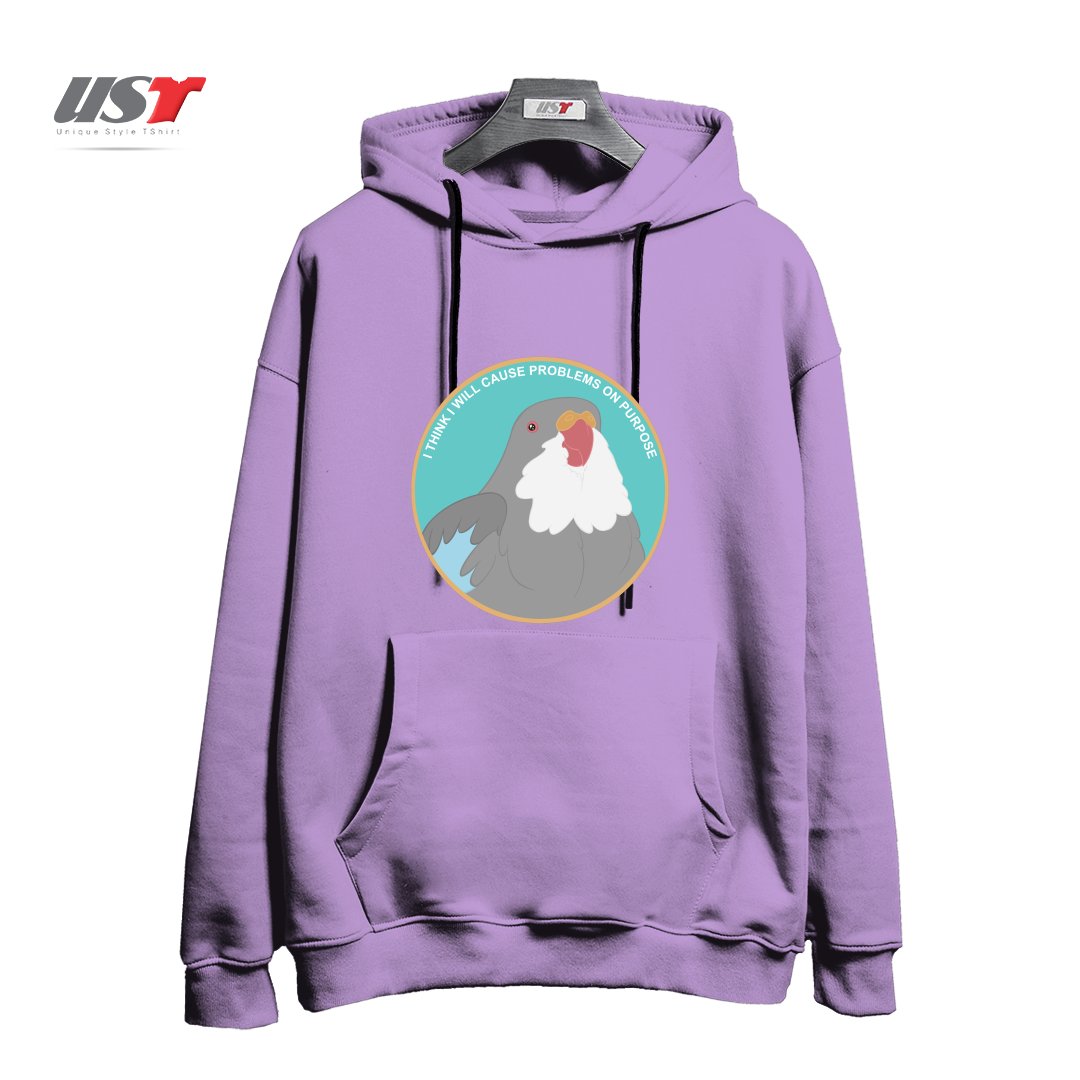 طرح I THINK I WILL CAUSE PROBLEMS ON PURPOSE هودی اورسایزرنگ یاسی