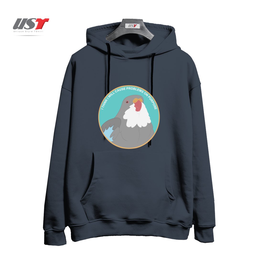 طرح I THINK I WILL CAUSE PROBLEMS ON PURPOSE هودی اورسایزرنگ دودی