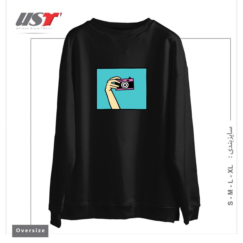 سوییشرت اورسایز طرح TAKE A PICTURE