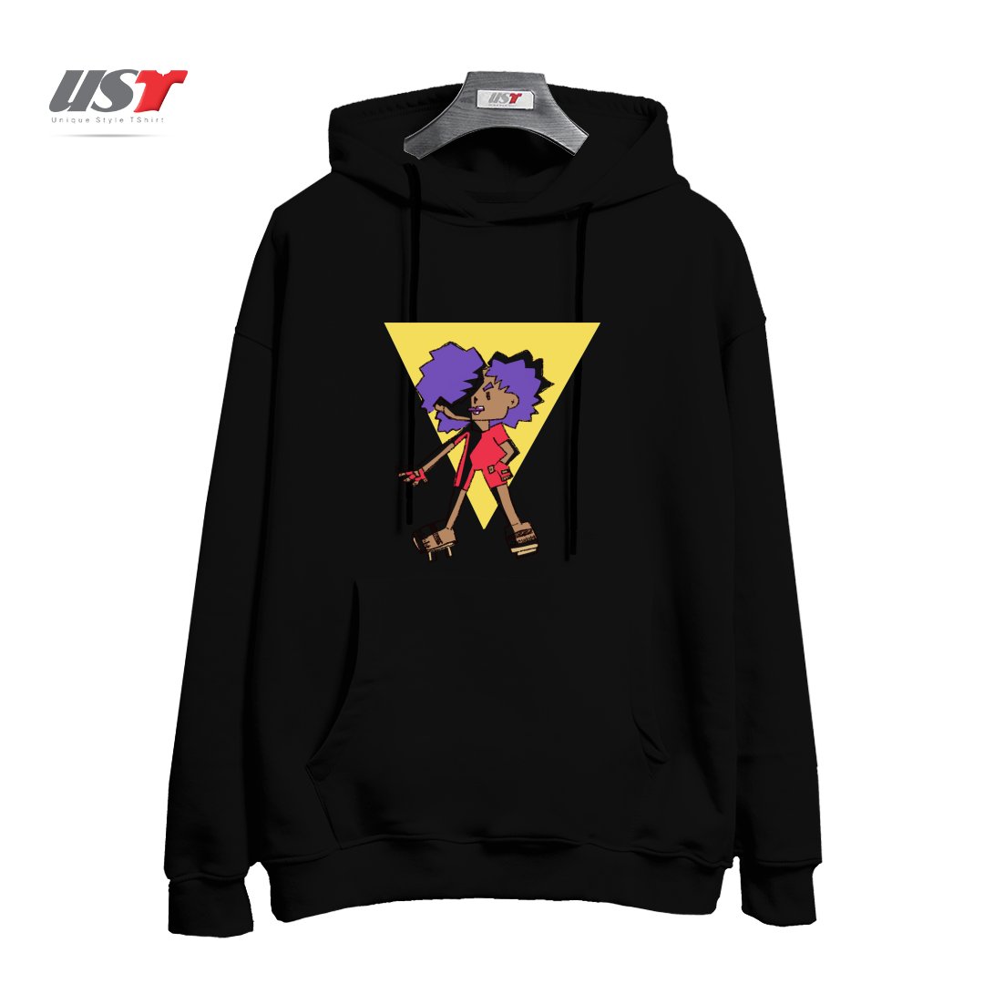 طرح DEBRA 'THUNDER' WATKINS هودی اورسایزرنگ مشکی