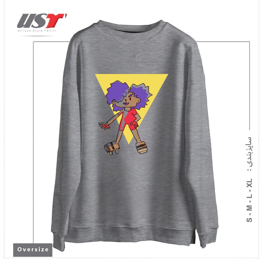 سوییشرت اورسایز طرح DEBRA 'THUNDER' WATKINS