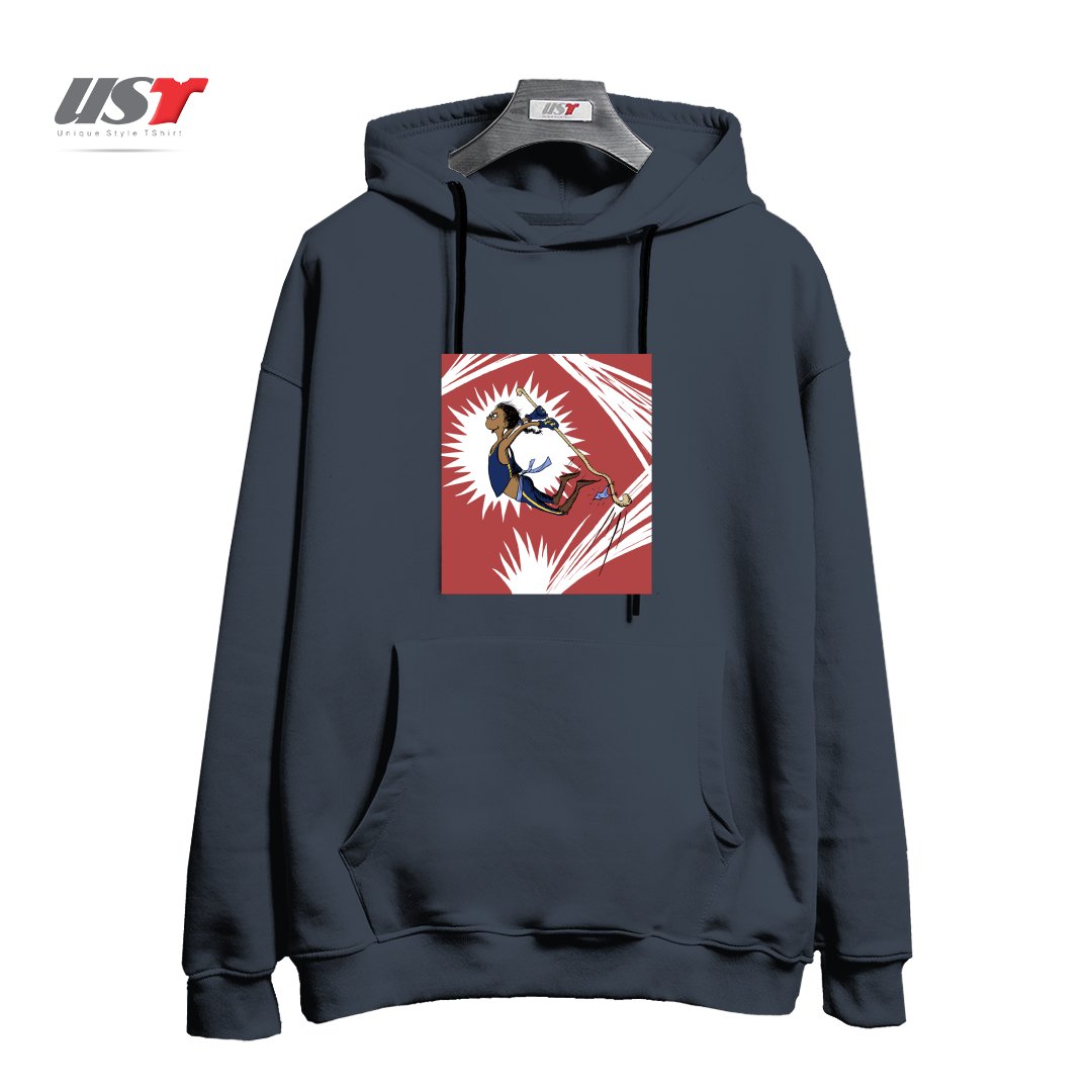 طرح DOPE MONK STUFF هودی اورسایزرنگ دودی