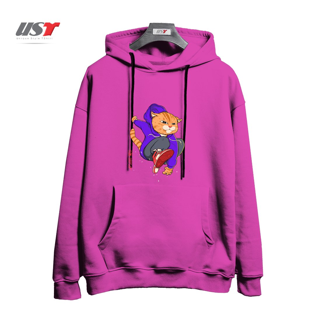 هودی اورسایز طرح PURRKOUR DOWNTOWN