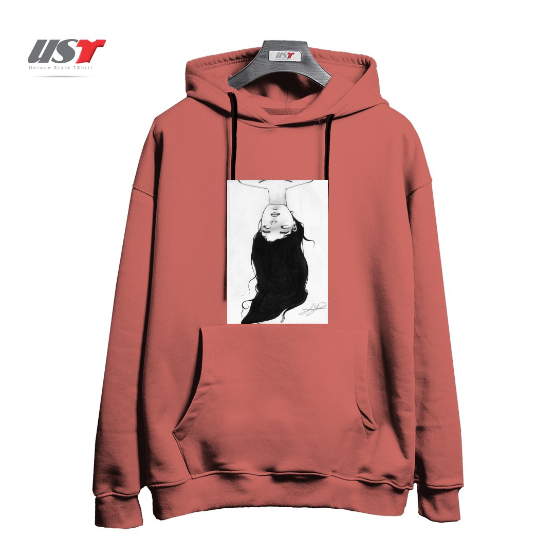 طرح WATER هودی اورسایزرنگ آجری