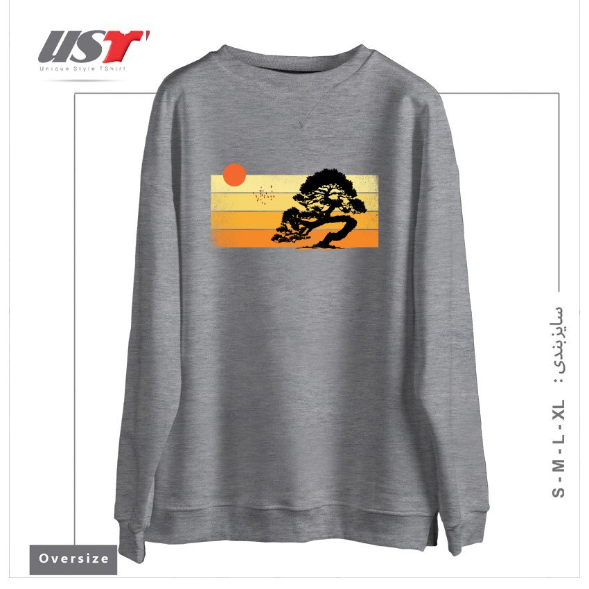 سوییشرت اورسایز طرح A SUMMER TREE