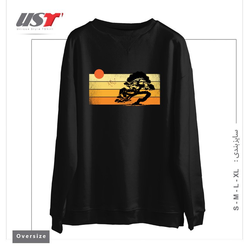سوییشرت اورسایز طرح A SUMMER TREE