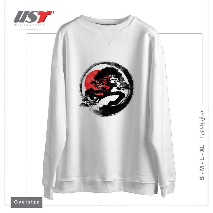 سوییشرت اورسایز طرح BONSAI STROKE
