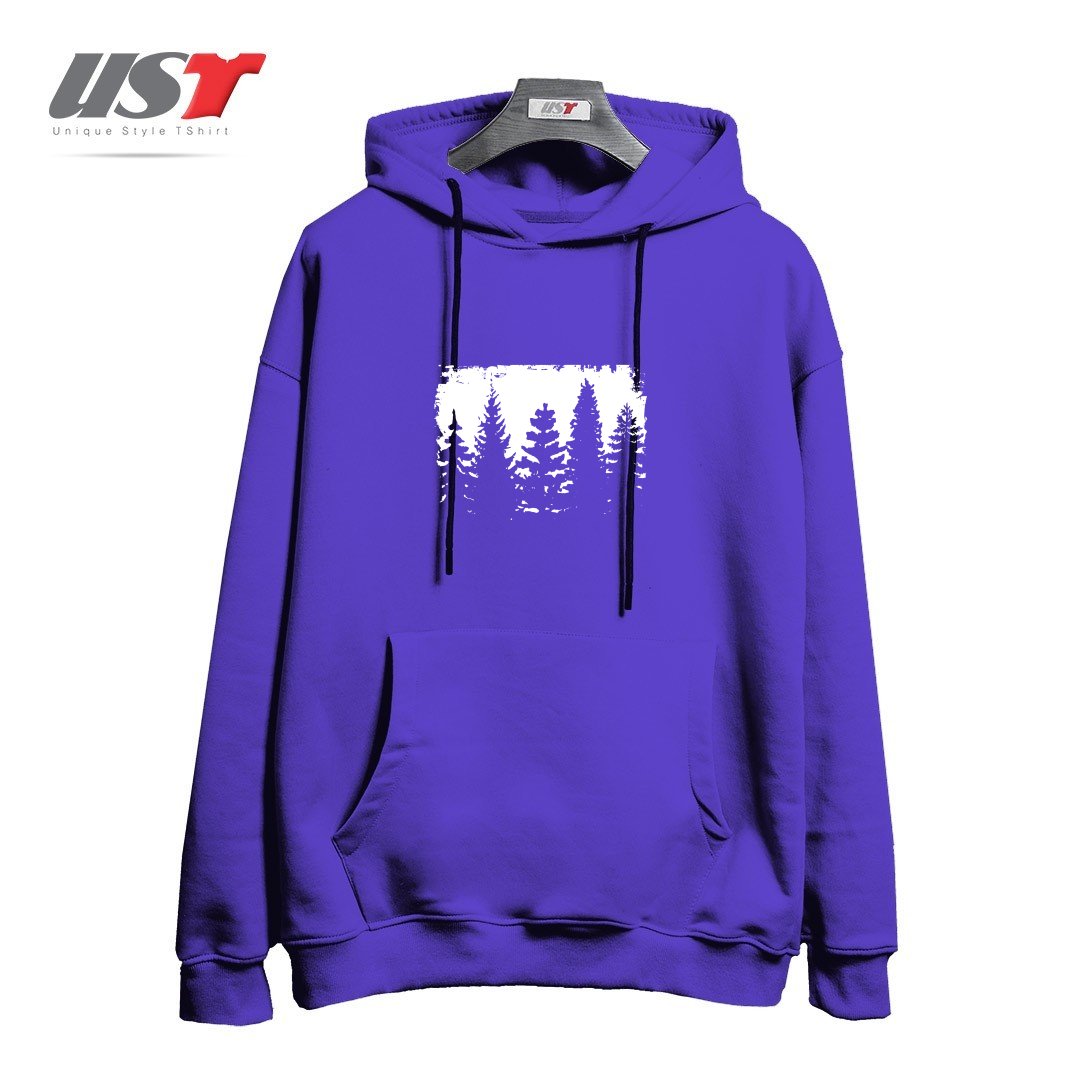 هودی اورسایز طرح FOREST SILHOUETTE