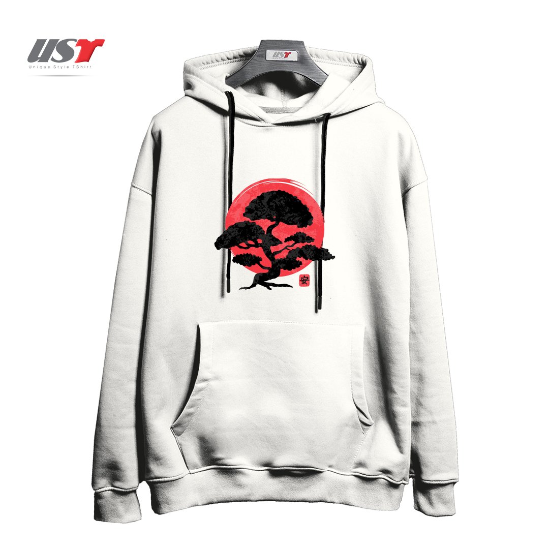 طرح HARMONY هودی اورسایزرنگ سفید