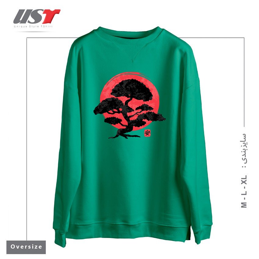 سوییشرت اورسایز طرح HARMONY