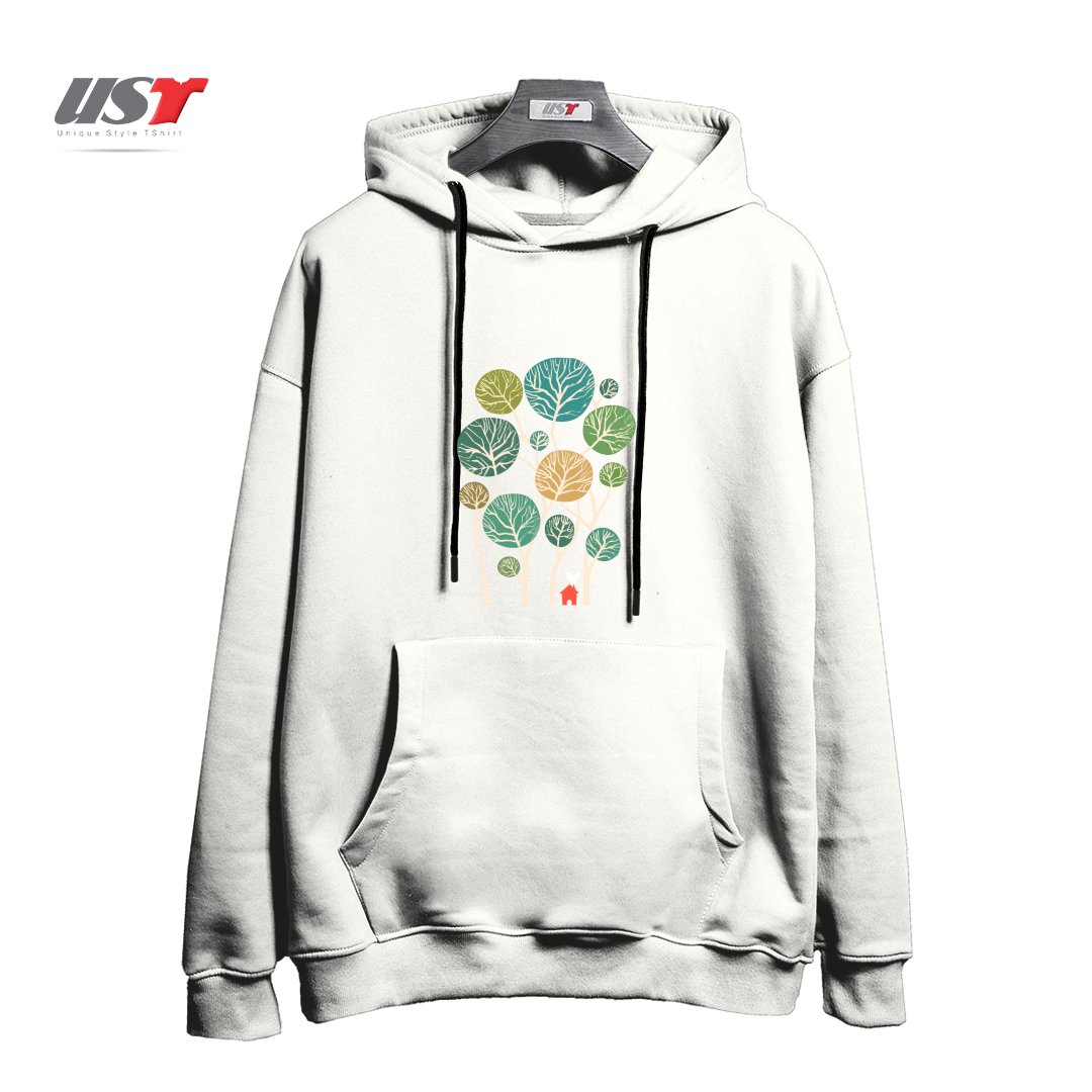 طرح HERMITAGE هودی اورسایزرنگ سفید