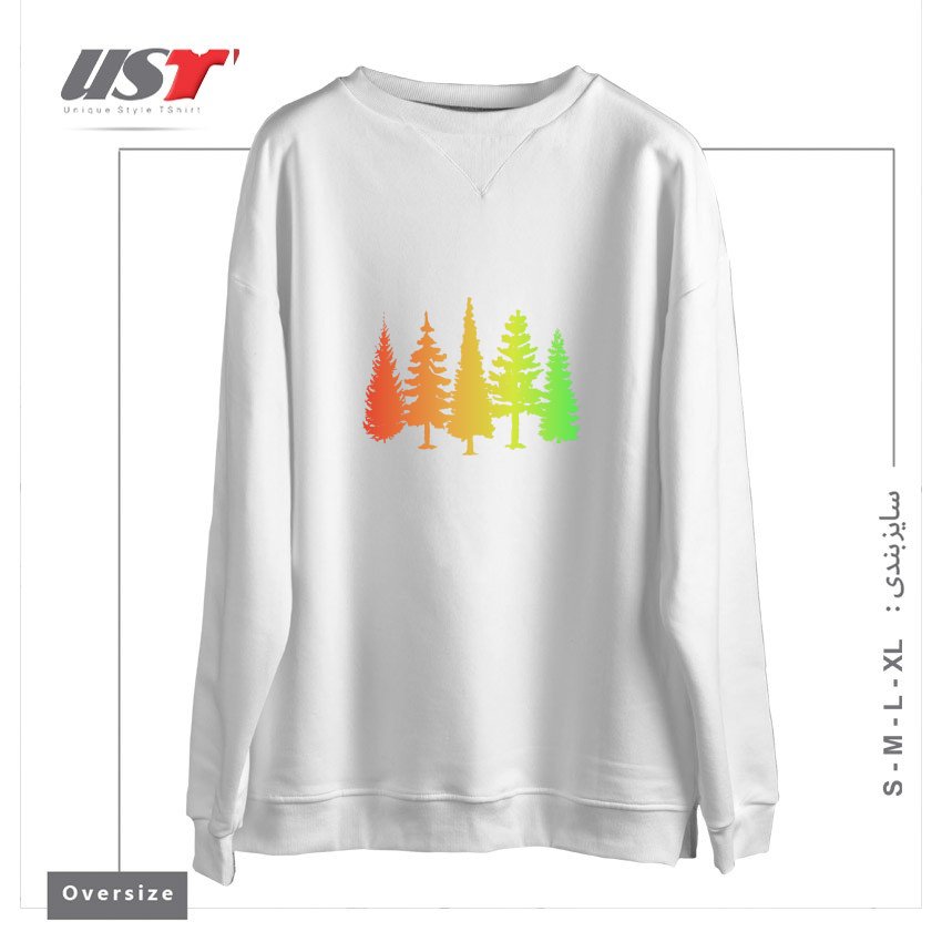 سوییشرت اورسایز طرح NATURE IS AWESOME