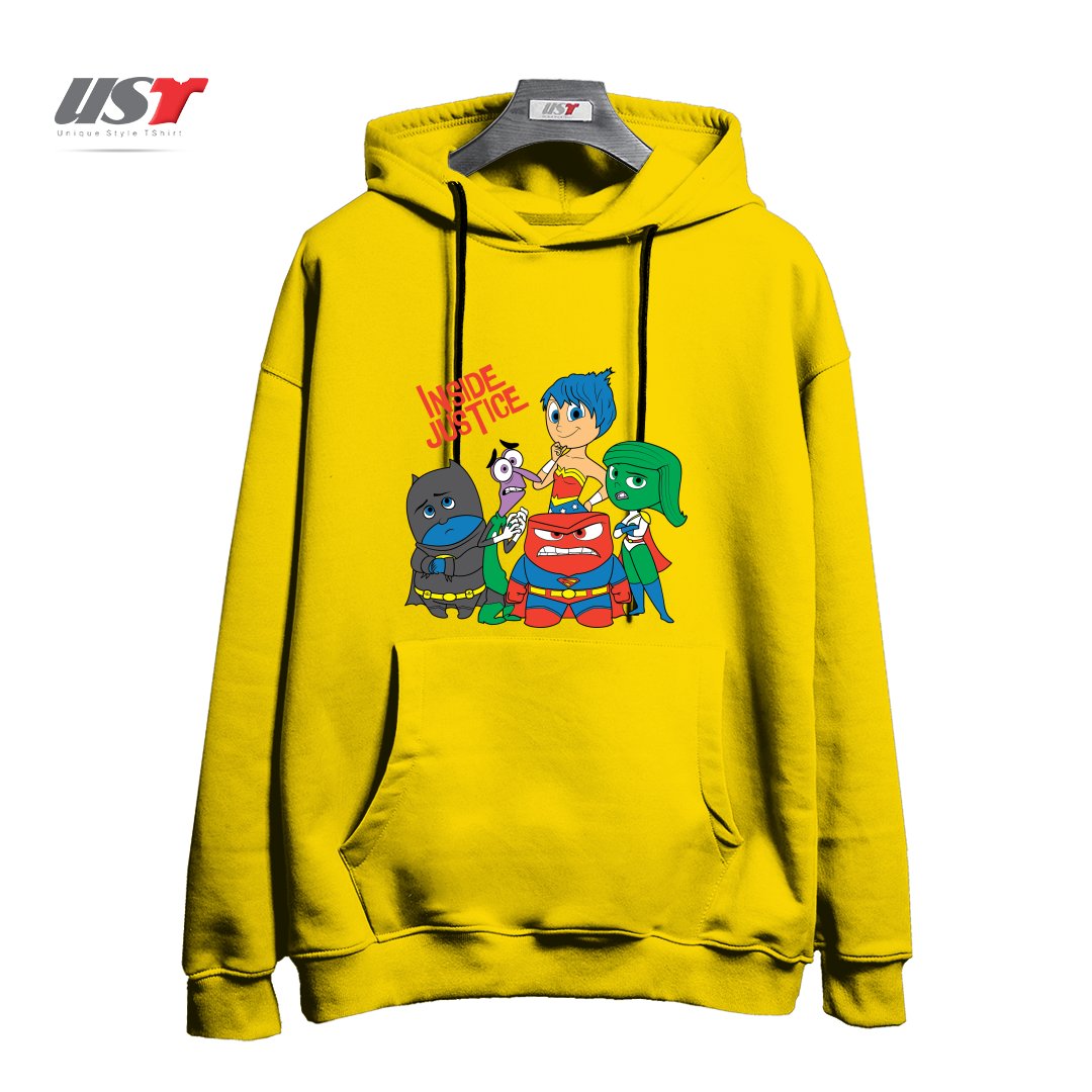 هودی اورسایز طرح INSIDE JUSTICE
