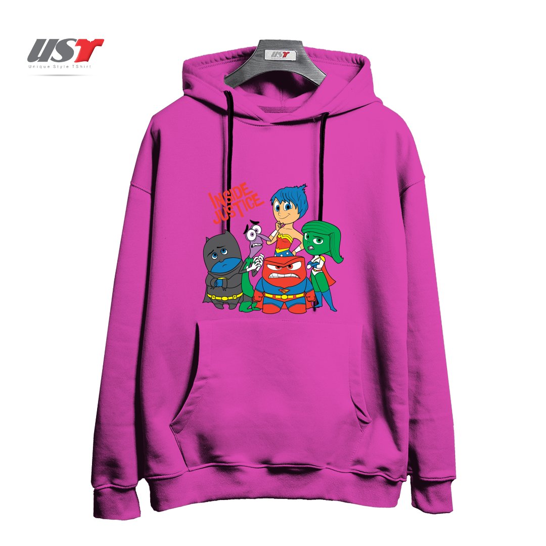 هودی اورسایز طرح INSIDE JUSTICE