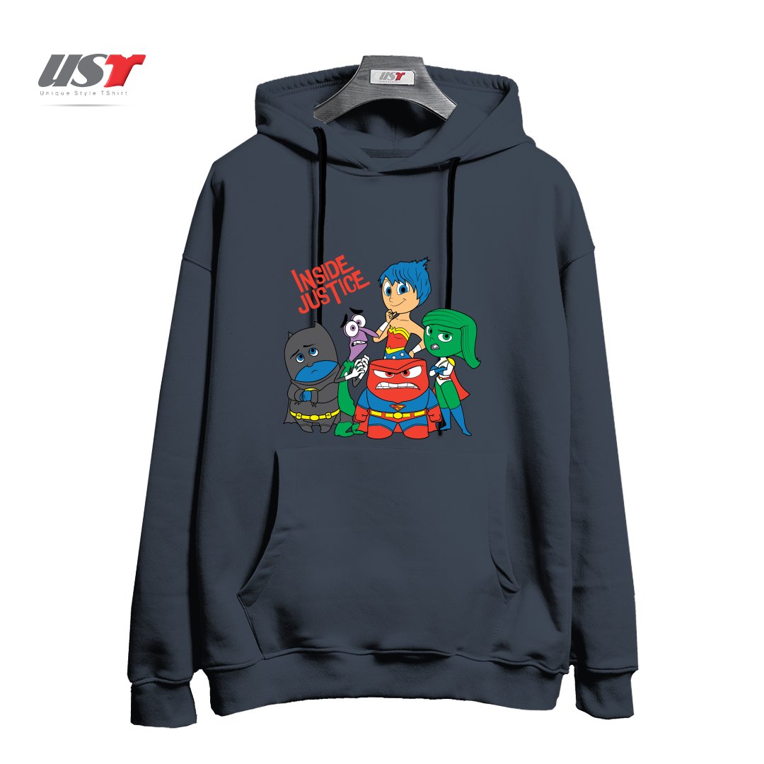 هودی اورسایز طرح INSIDE JUSTICE