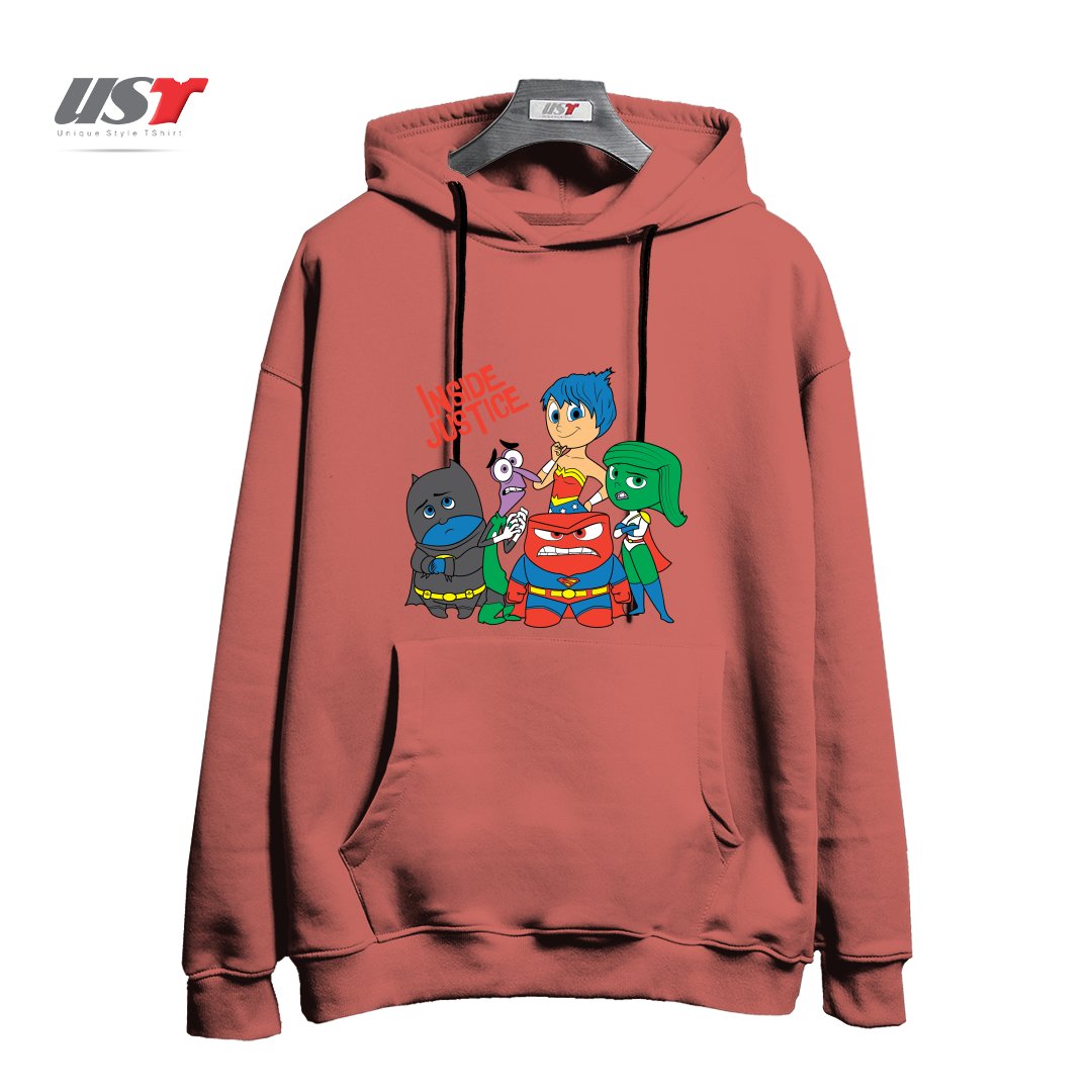 هودی اورسایز طرح INSIDE JUSTICE
