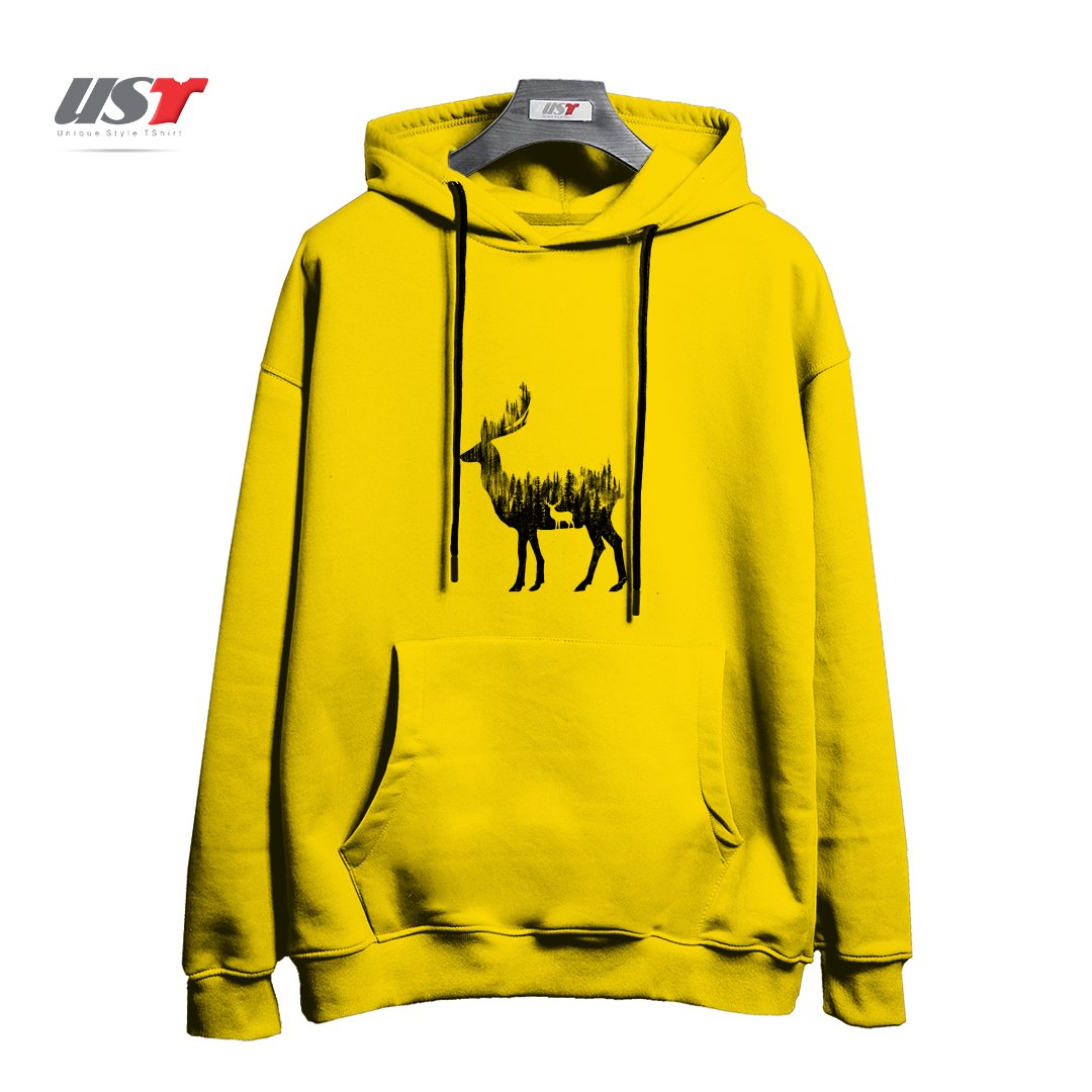 هودی اورسایز طرح THE DEER