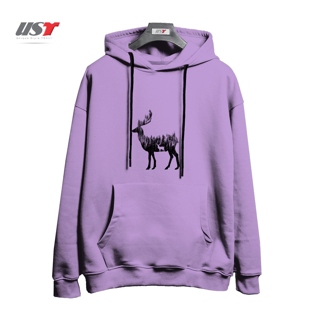 هودی اورسایز طرح THE DEER