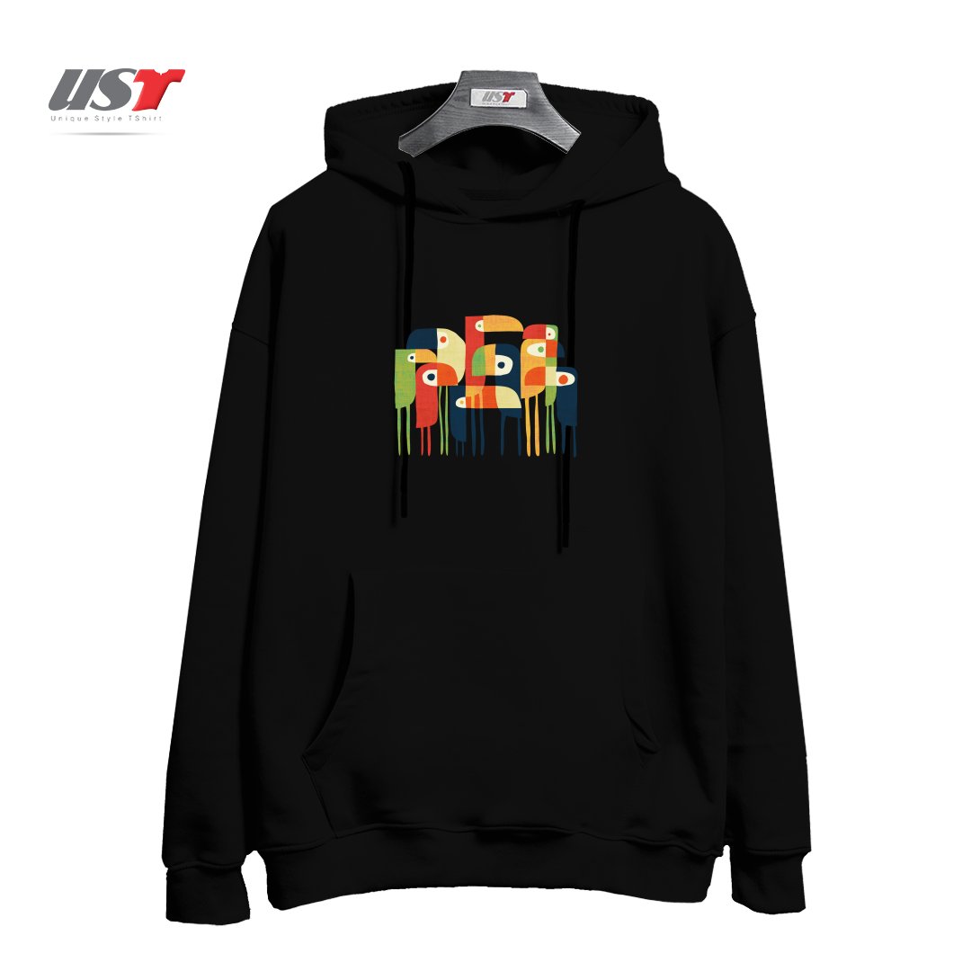 هودی اورسایز طرح TROPICAL TOUCAN