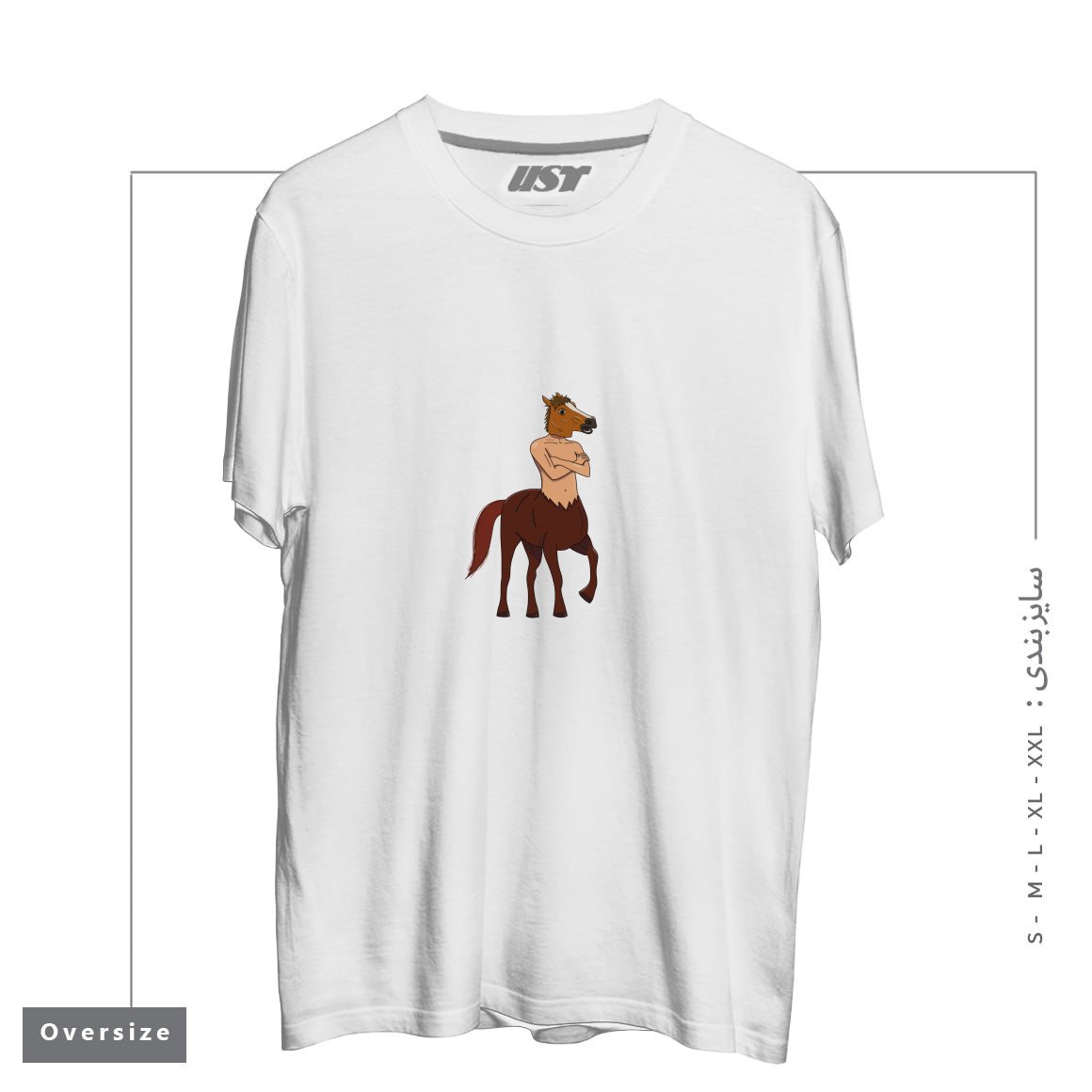 طرح IT'S NOT A PHASE, MOM تیشرت اورسایزرنگ سفید