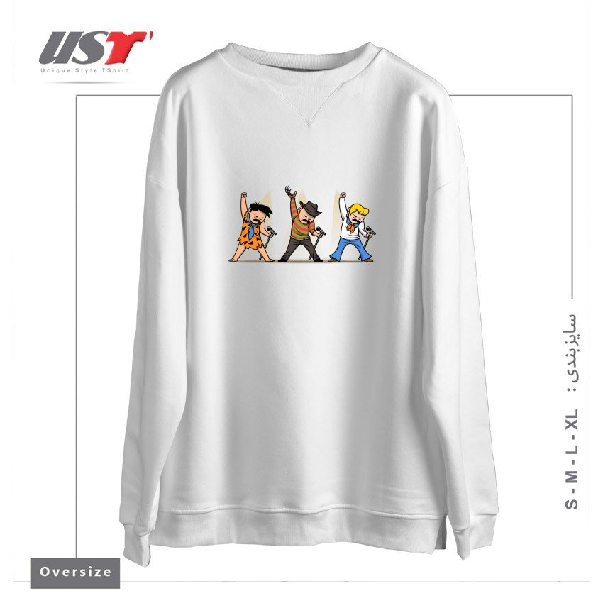 سوییشرت اورسایز طرح FREDDIES