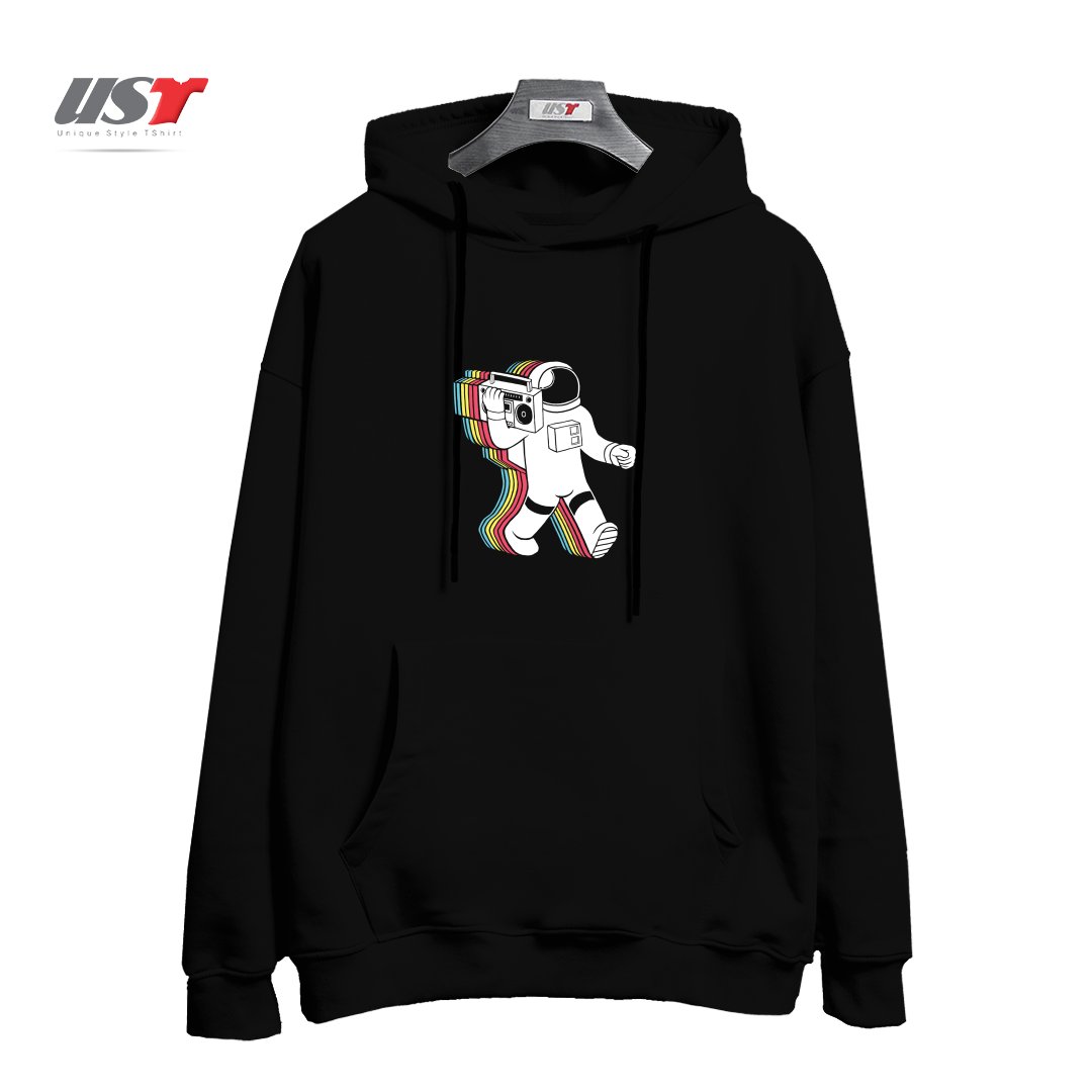 طرح FUNKALICIOUSFUNKALICIOUS هودی اورسایزرنگ مشکی