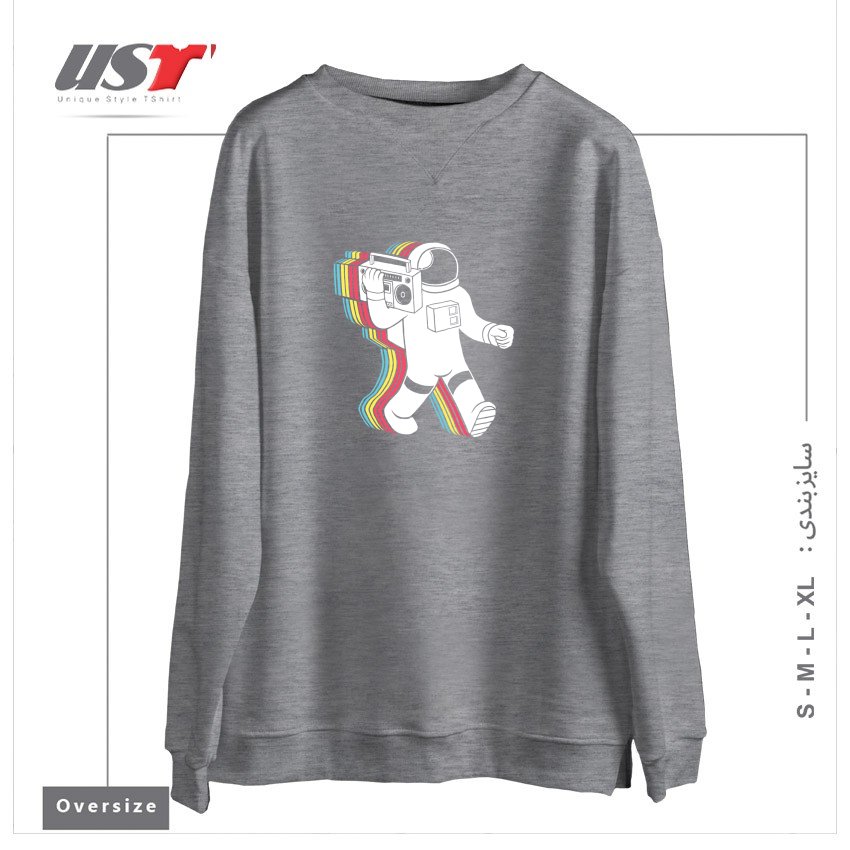 سوییشرت اورسایز طرح FUNKALICIOUSFUNKALICIOUS