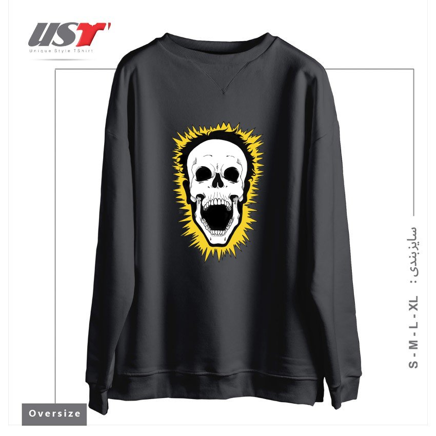 طرح JOLT سوییشرت اورسایزرنگ دودی