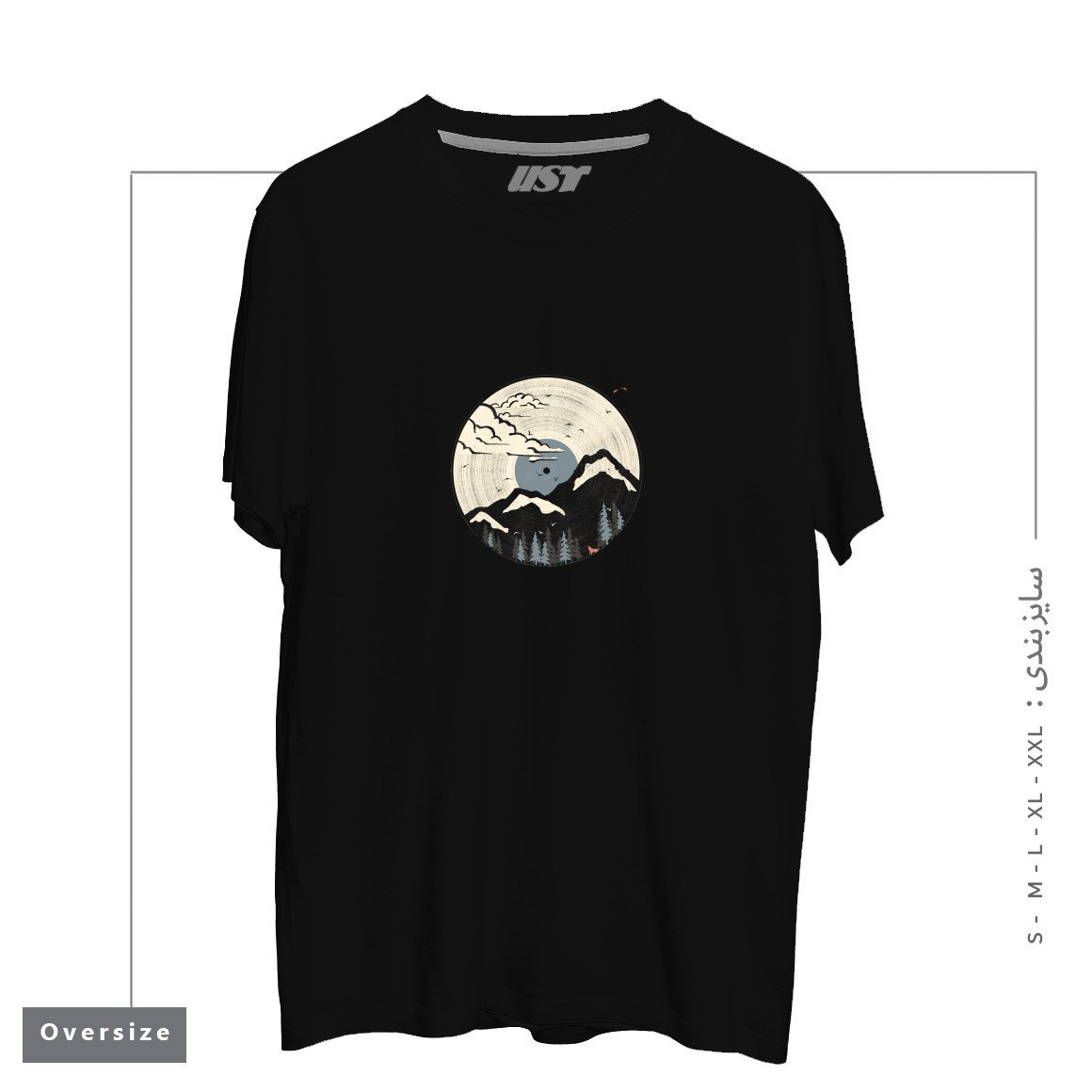 طرح MTN LP... (BLUE VARIANT) تیشرت اورسایزرنگ مشکی