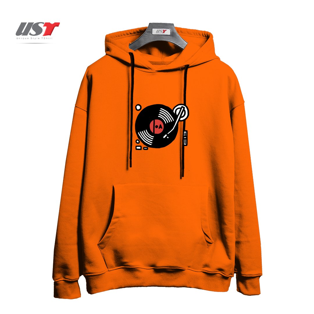 طرح SCRATCH MY BACK هودی اورسایزرنگ نارنجی