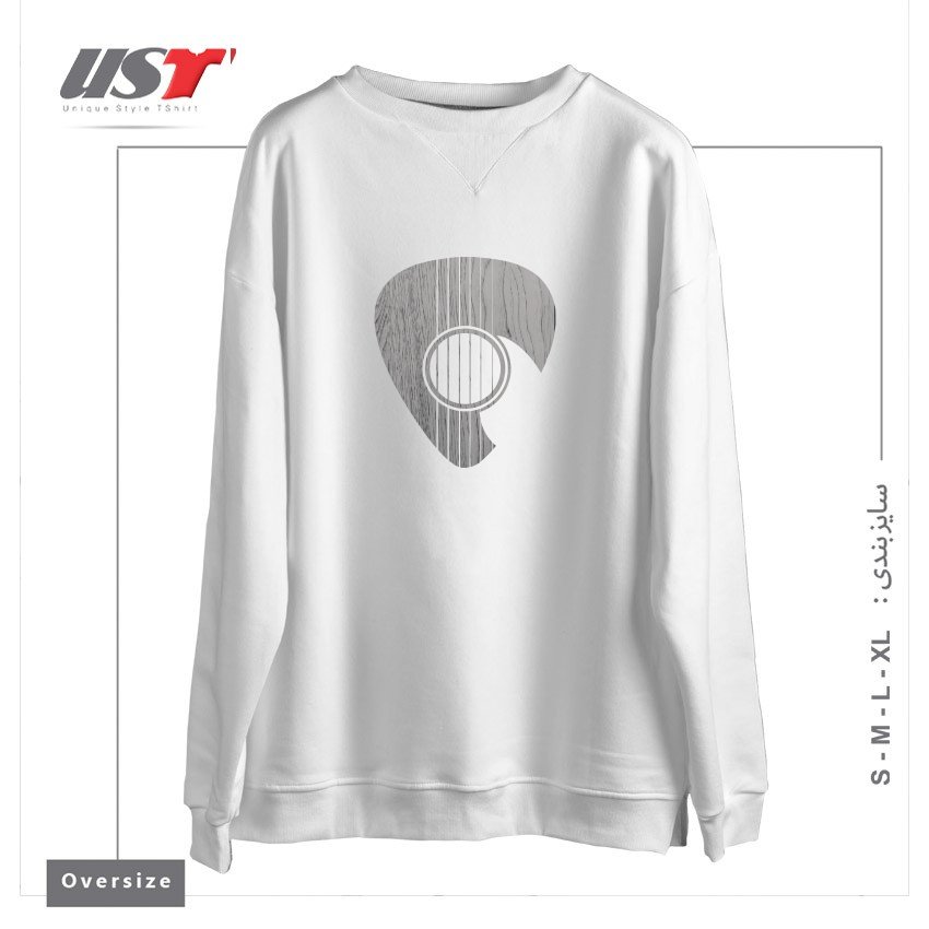 سوییشرت اورسایز طرح STRUM...