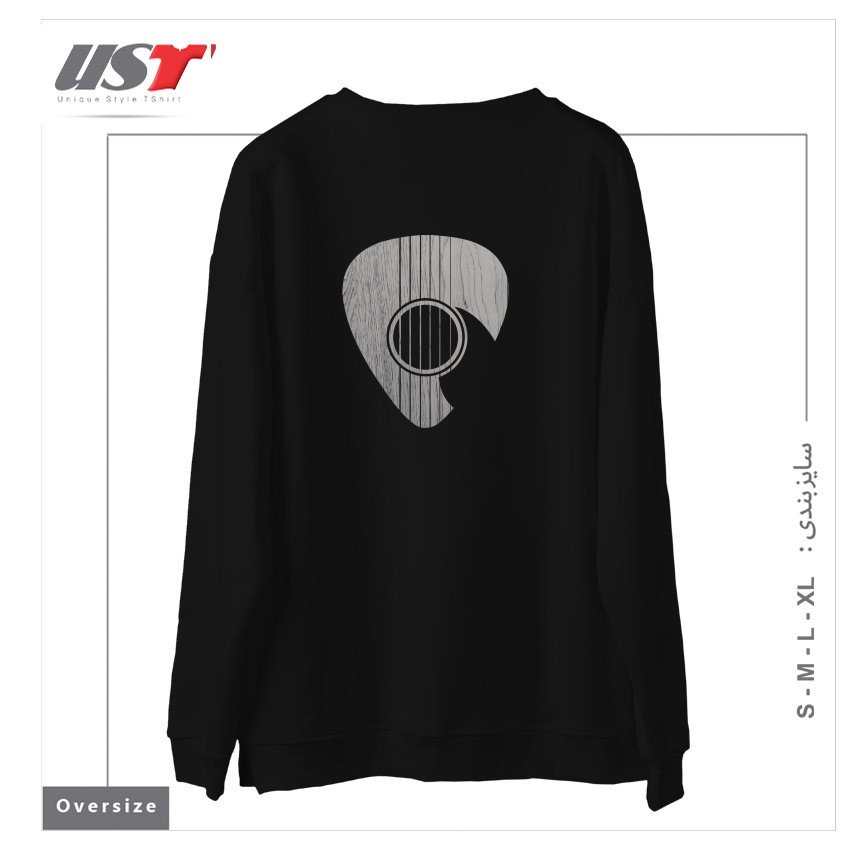 طرح STRUM... سوییشرت اورسایزرنگ مشکی