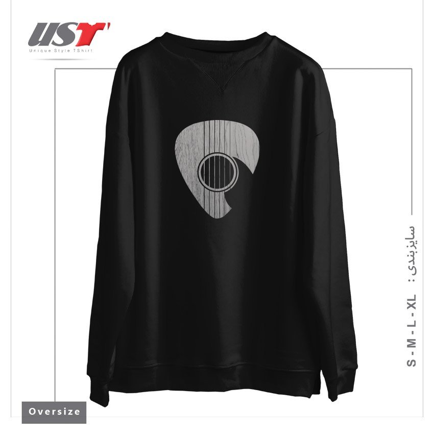 طرح STRUM... سوییشرت اورسایزرنگ مشکی