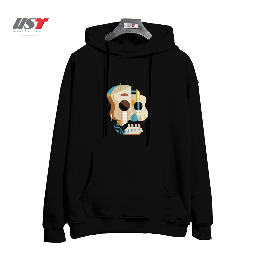 طرح THE VINYL SYSTEM (COLOUR)1 هودی اورسایزرنگ مشکی