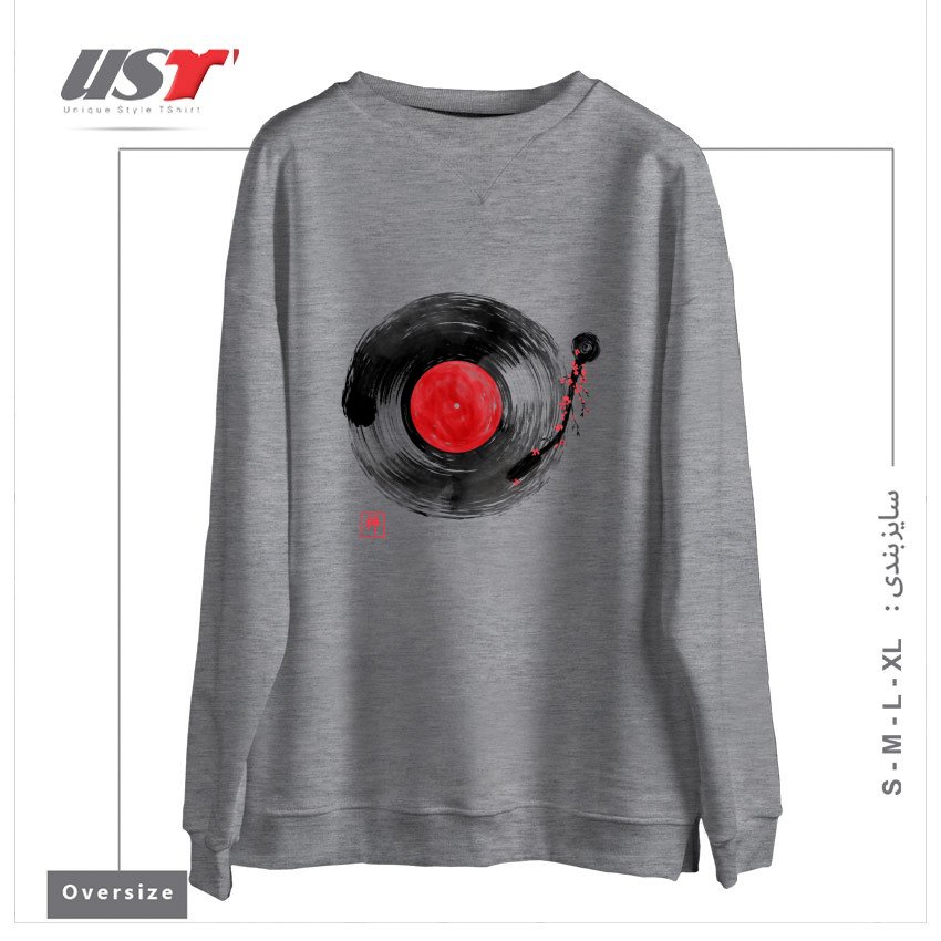 سوییشرت اورسایز طرح ZEN MUSIC1
