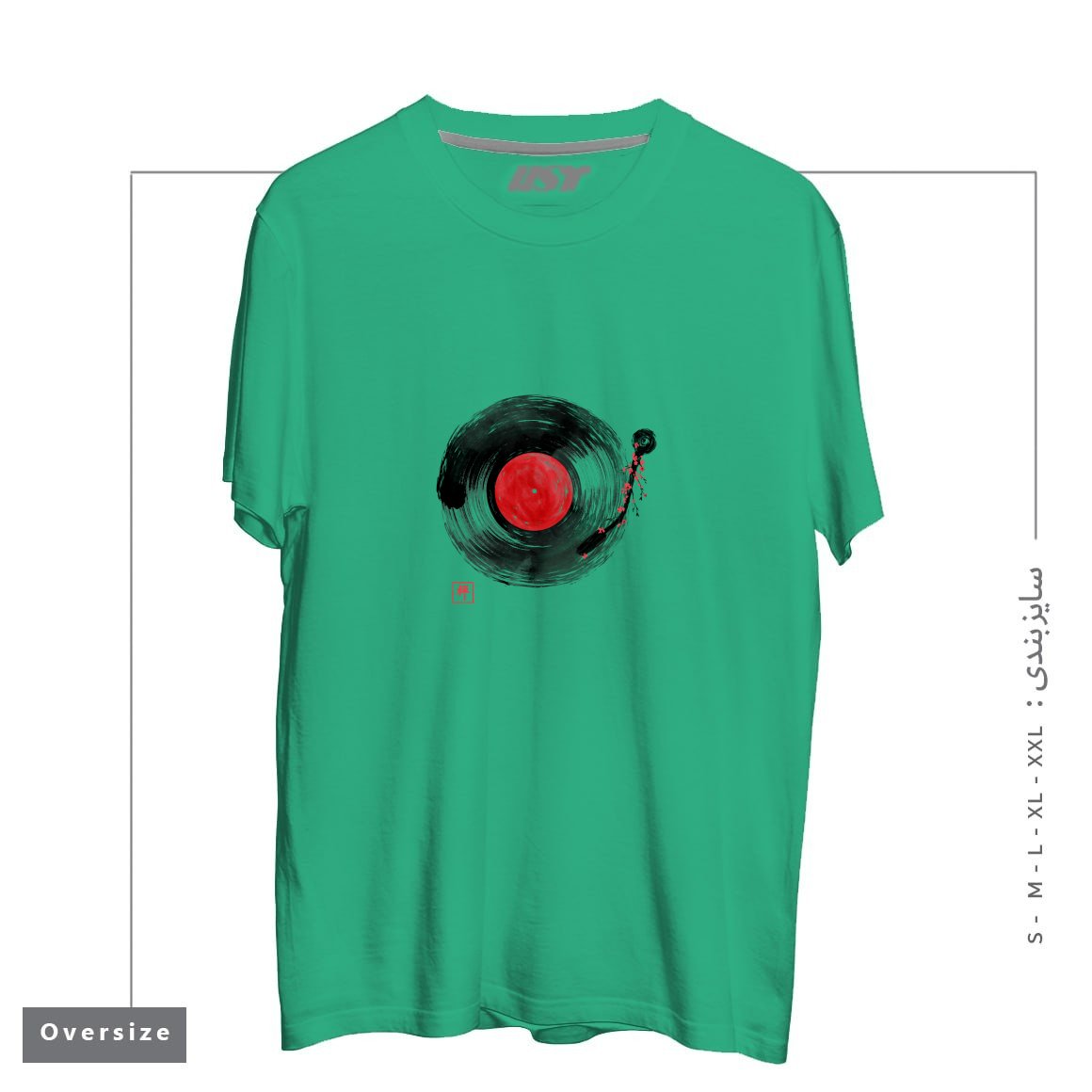 تیشرت اورسایز طرح ZEN MUSIC1