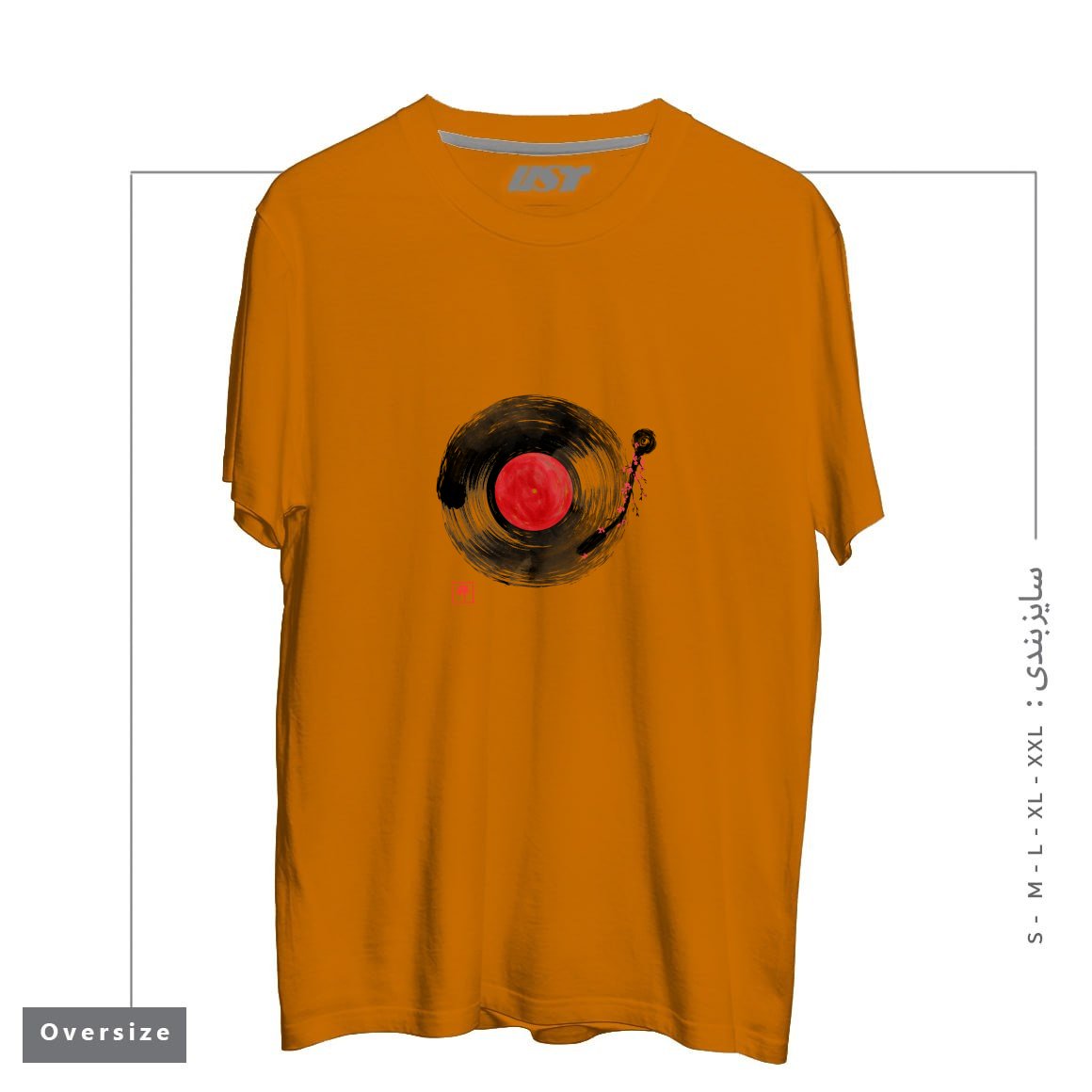 طرح ZEN MUSIC1 تیشرت اورسایزرنگ پرتغالی