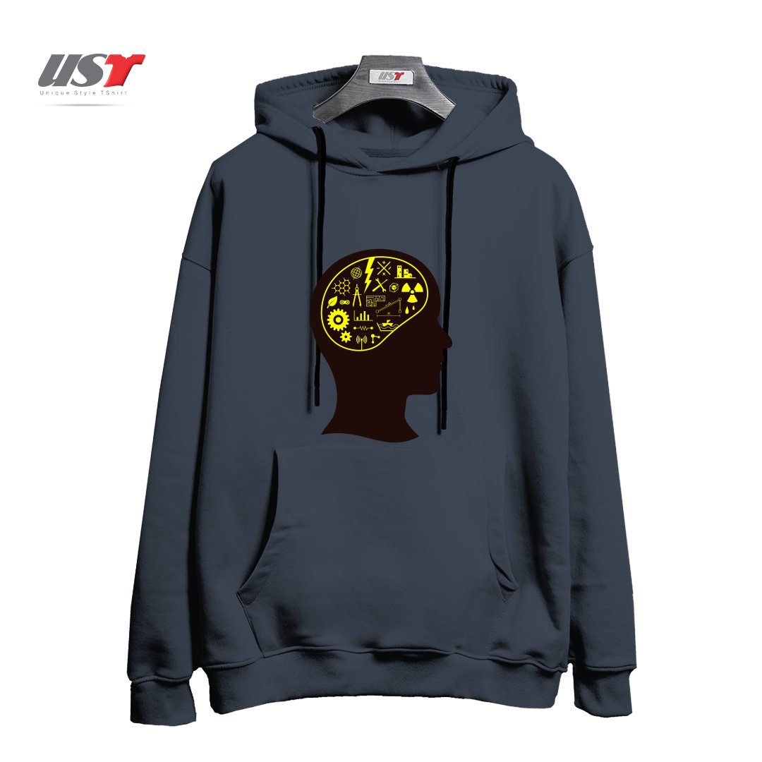 هودی اورسایز طرح ENGINEERING MIND