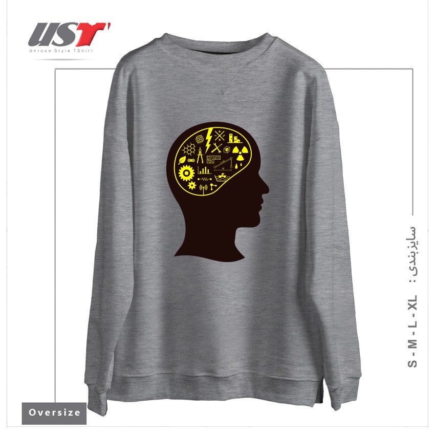 سوییشرت اورسایز طرح ENGINEERING MIND