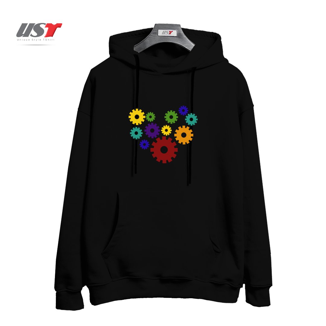 هودی اورسایز طرح RAINBOW GEARS