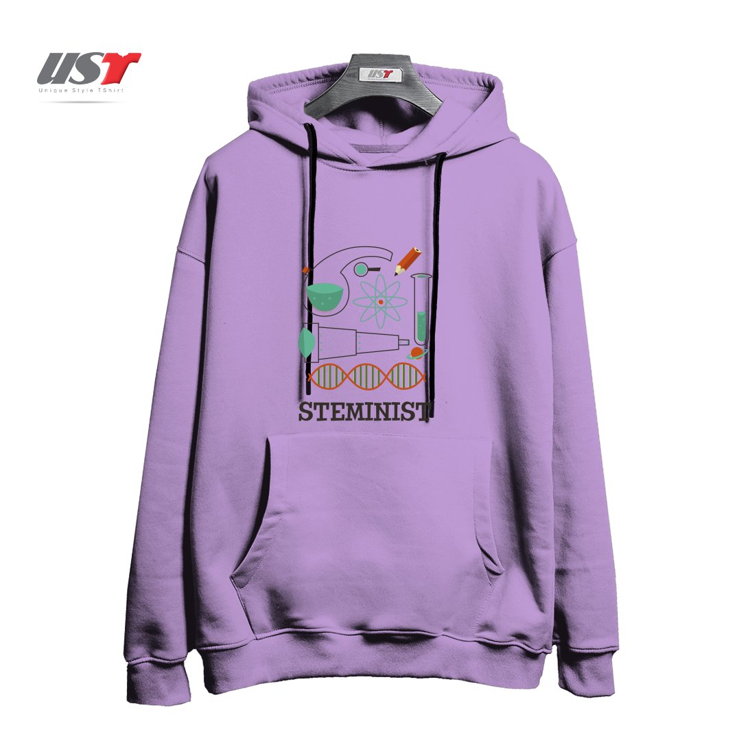 طرح STEMINIST SCIENCE RETRO TECHNOLOGY ENGINEERING MATH STEM هودی اورسایزرنگ یاسی