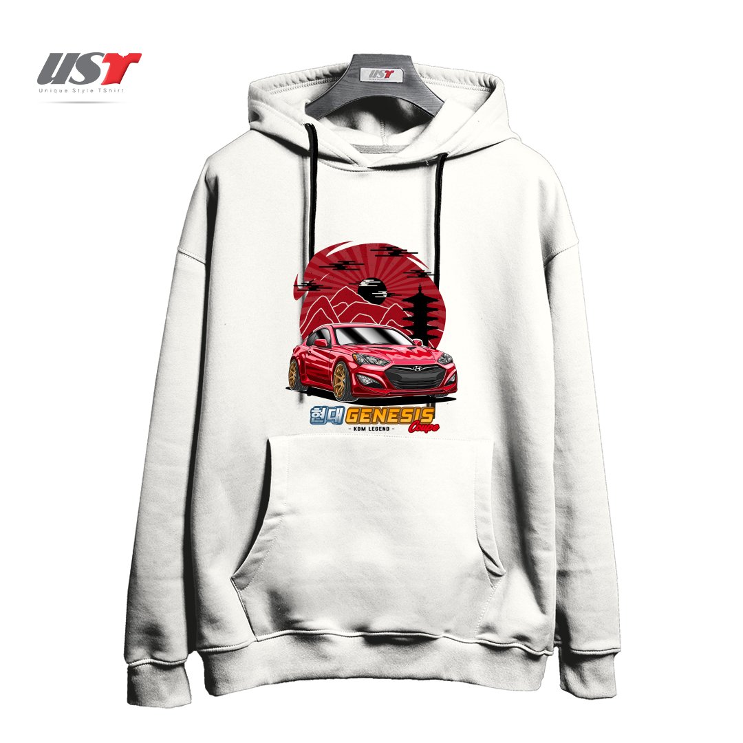 طرح KDM STREET RACING HYUNDAI GENESIS COUPE هودی اورسایزرنگ سفید