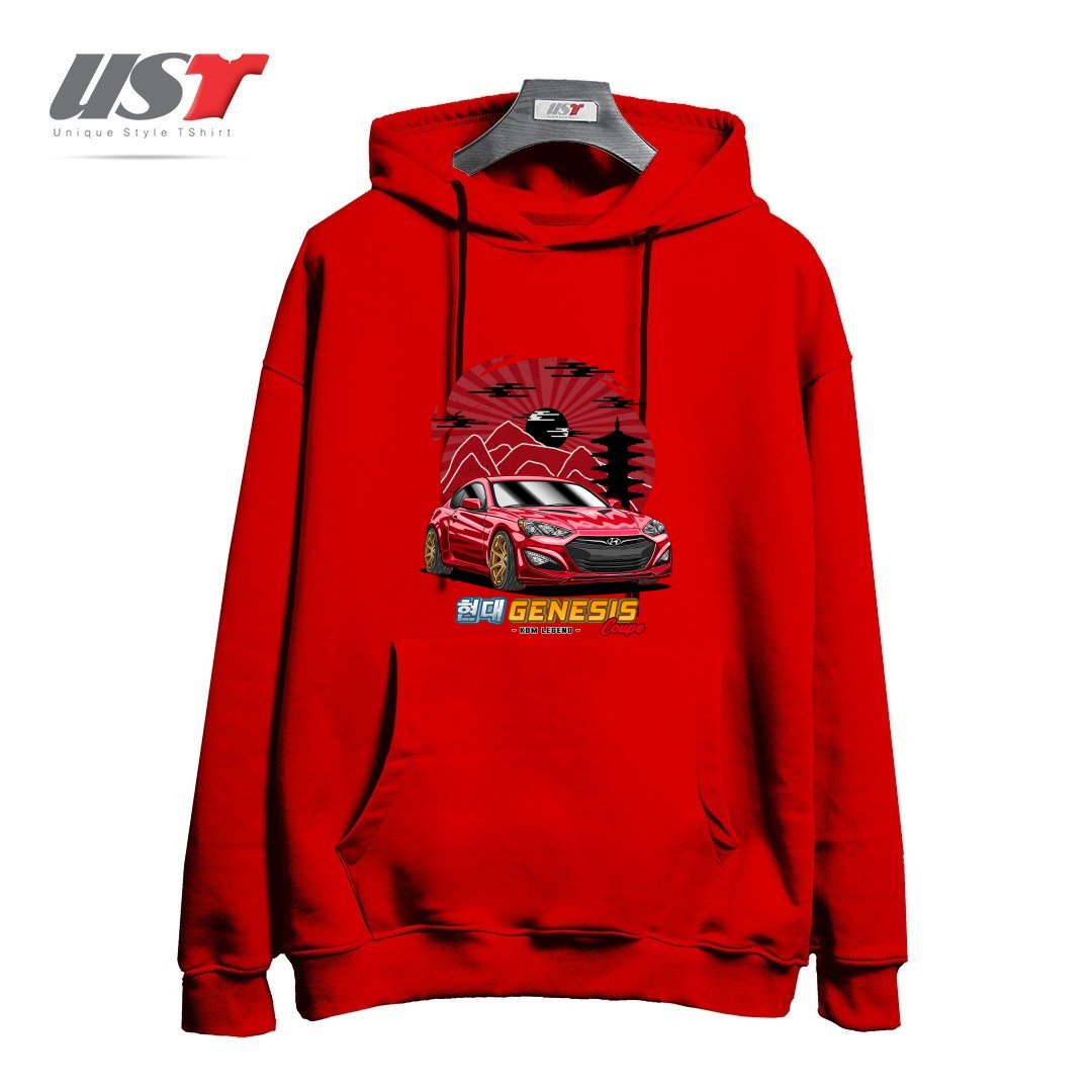 طرح KDM STREET RACING HYUNDAI GENESIS COUPE هودی اورسایزرنگ قرمز