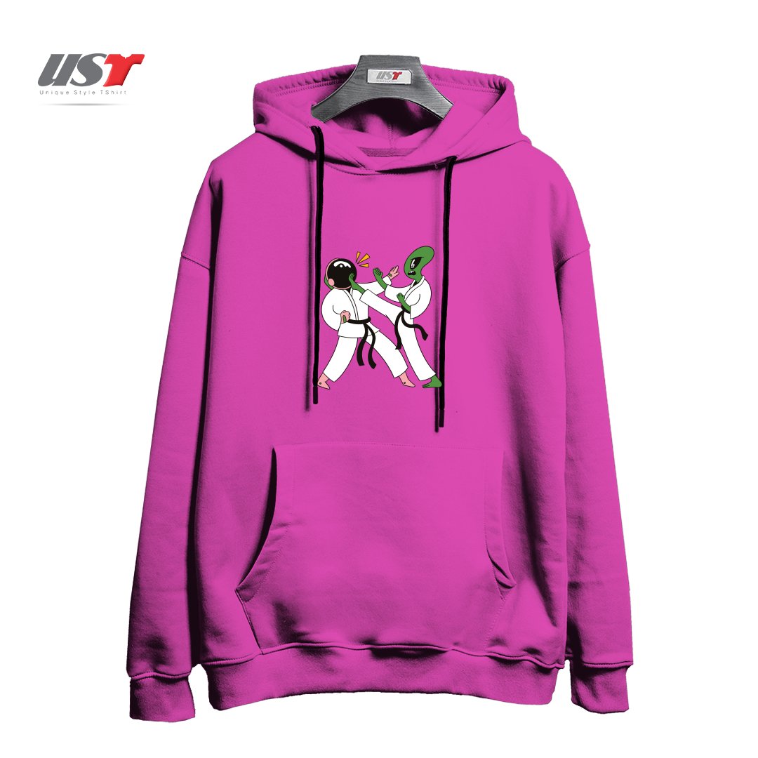 هودی اورسایز طرح ALIEN ASTRONAUT KARATE