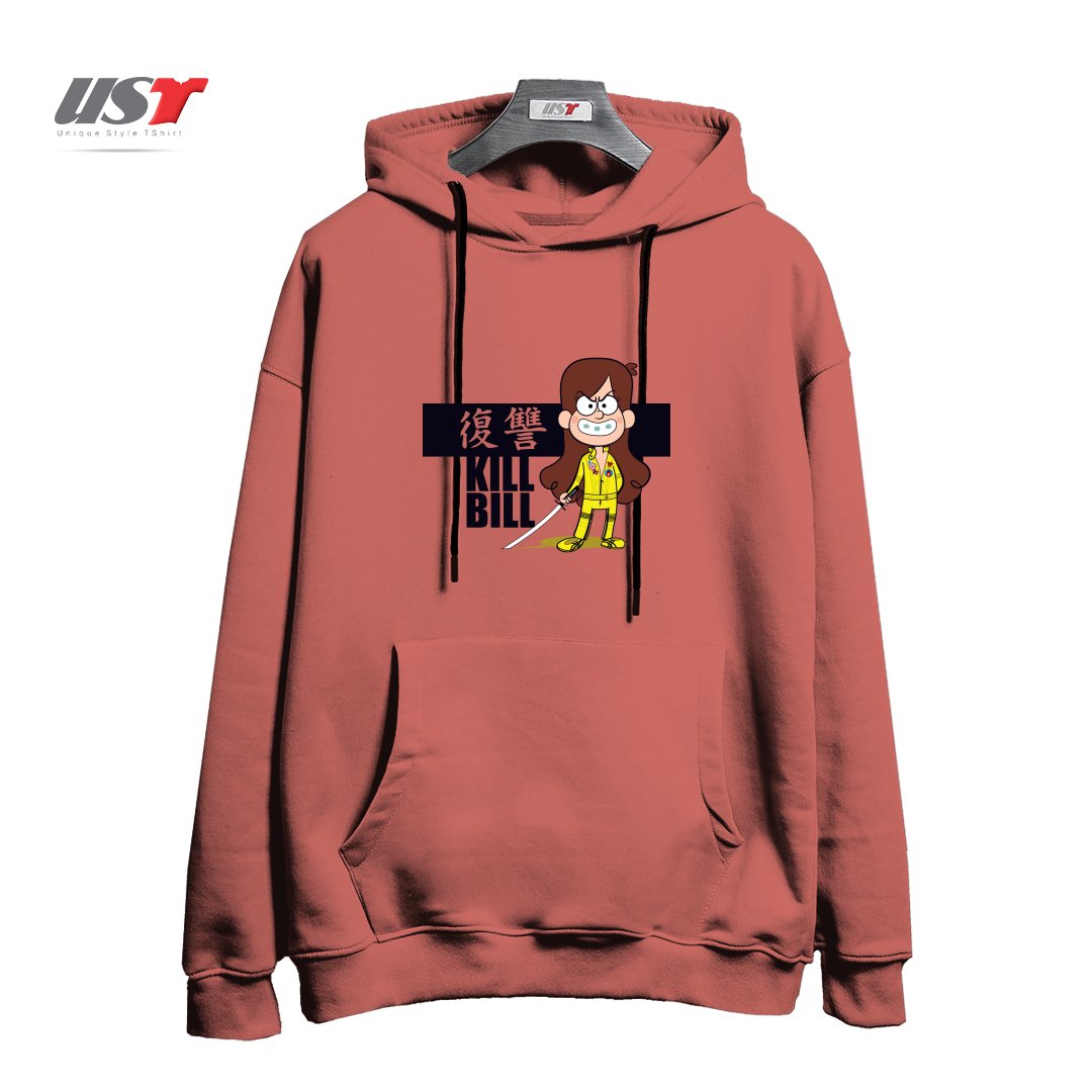 طرح KILL BILL هودی اورسایزرنگ آجری