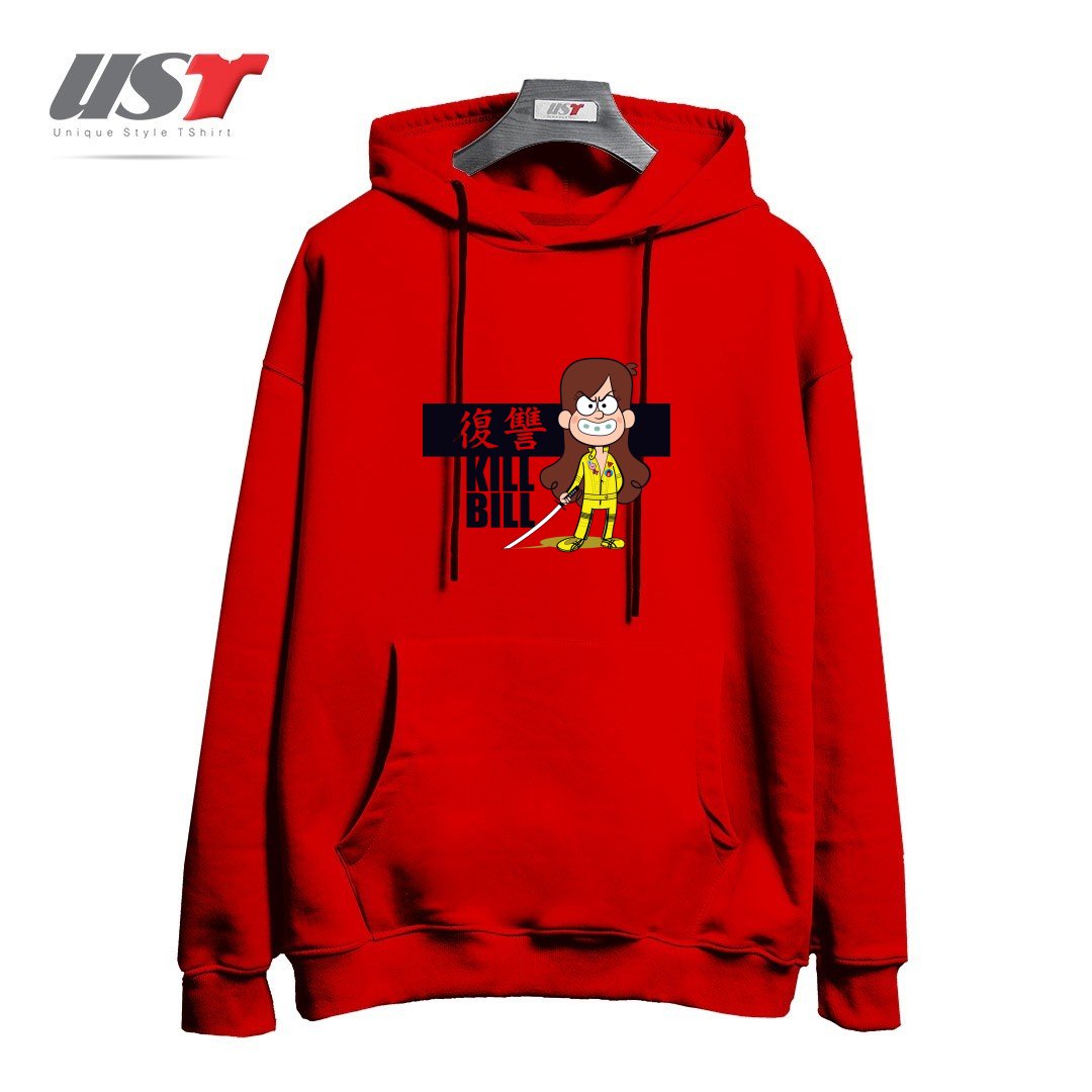 طرح KILL BILL هودی اورسایزرنگ قرمز