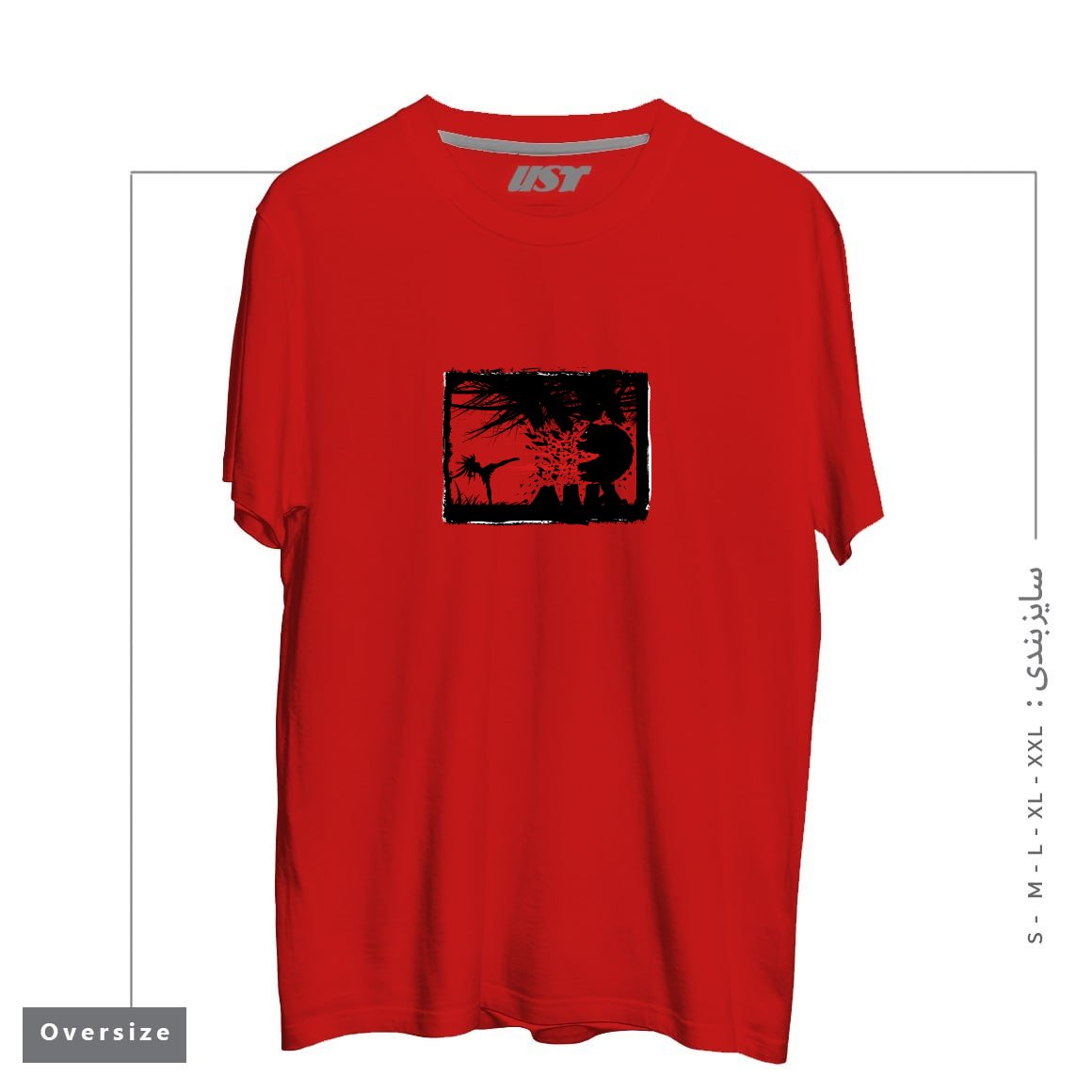 تیشرت اورسایز طرح BEAR KICK3