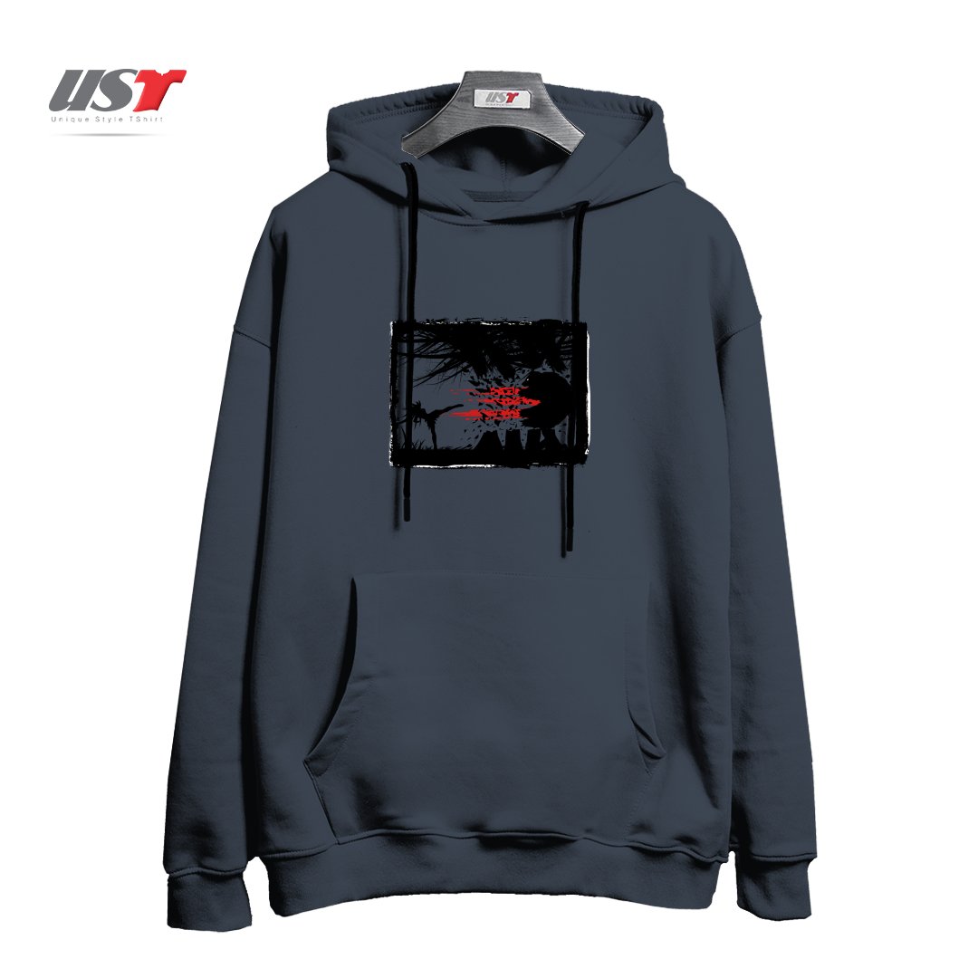 طرح BEAR KICK3 هودی اورسایزرنگ دودی