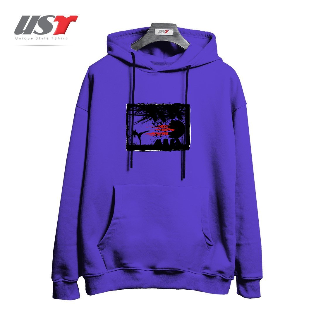 طرح BEAR KICK3 هودی اورسایزرنگ بنفش